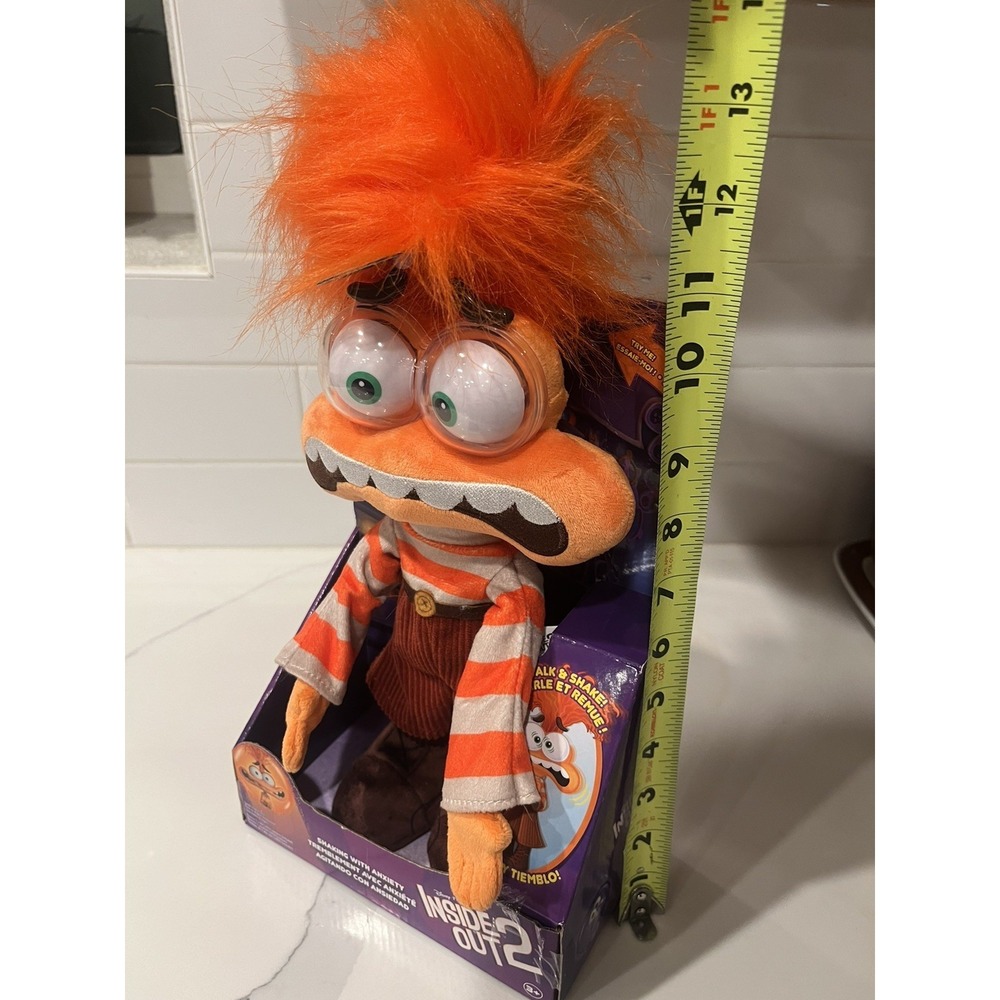 Disney and Pixar Inside Out 2 Shaking with Anxiety Plush by Just Play - New - Picture 11 of 11